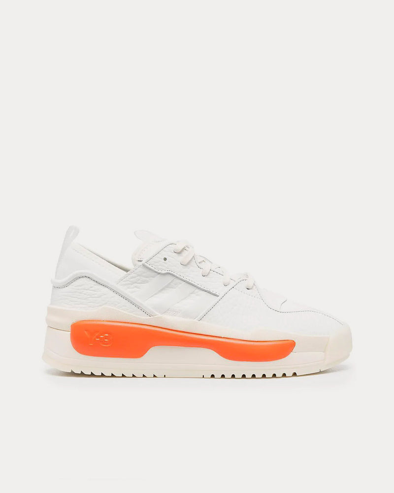 Y-3 Hokori II Core White / Cream White / Orange Low Top Sneakers - 1