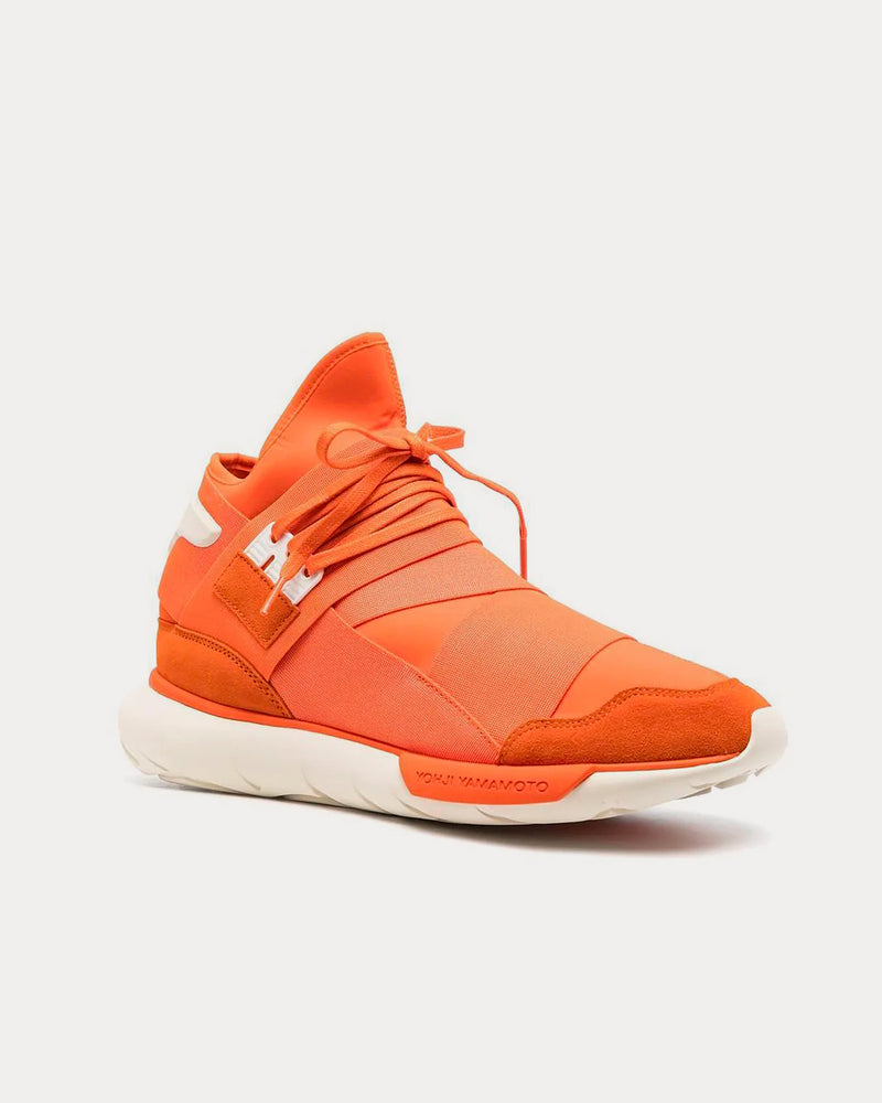 Y-3 Qasa High Orange / Orange / Cream White High Top Sneakers - 3