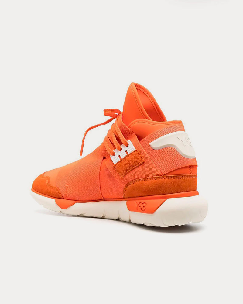 Y-3 Qasa High Orange / Orange / Cream White High Top Sneakers - 4