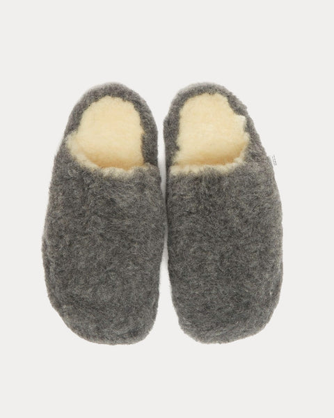Siberian Wool Basic Grey Slip Ons