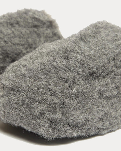 Siberian Wool Basic Grey Slip Ons
