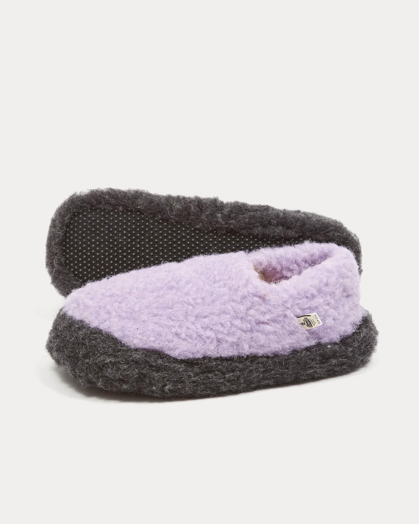 Yoko Wool x Goodhood Siberian Wool Lavendar Slipper Sneak in Peace