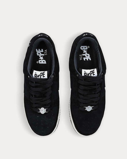 A Bathing APE Men's BAPE STA Suede Black Low Top Sneakers