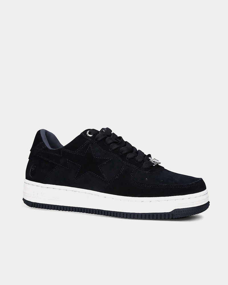 A Bathing APE Men's BAPE STA Suede Black Low Top Sneakers