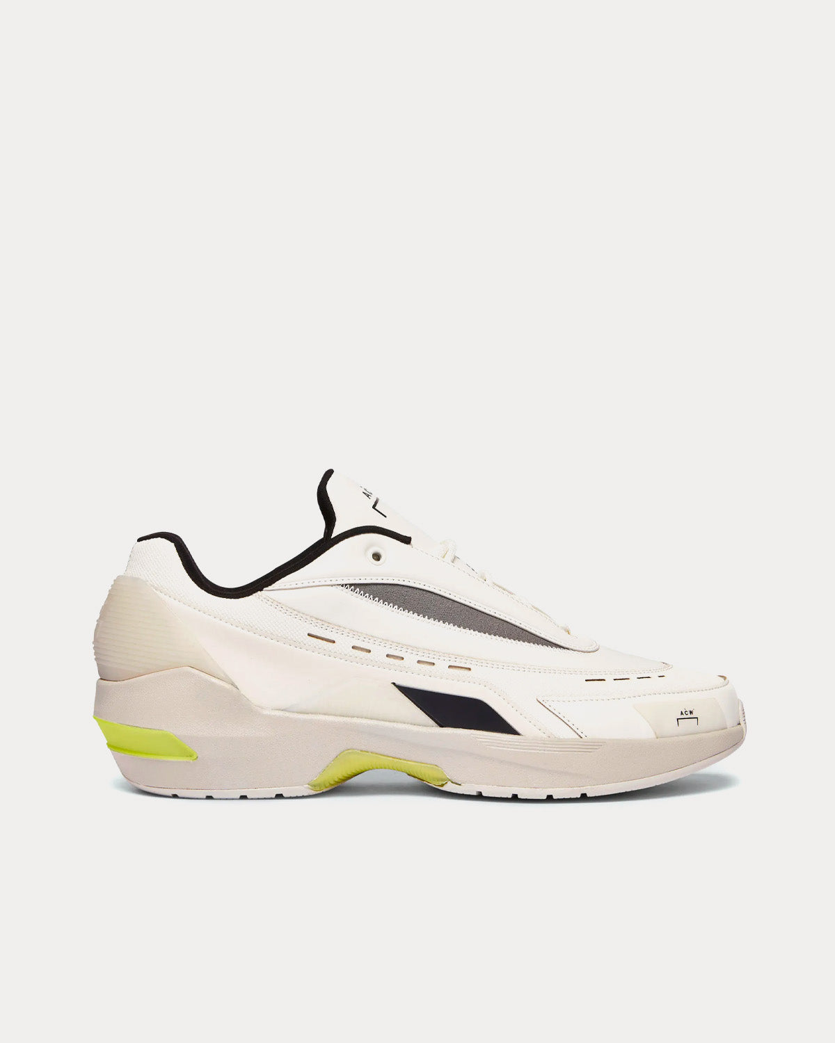 A-COLD-WALL* - Vector* Runner Off-White / Fluo Yellow Low Top Sneakers