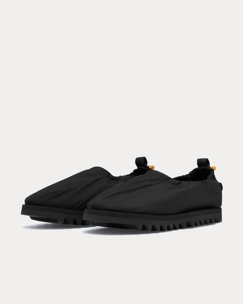 Nylon Loafers Black Slip Ons