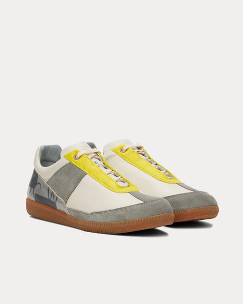 Shard Track Off-White / Silver Low Top Sneakers