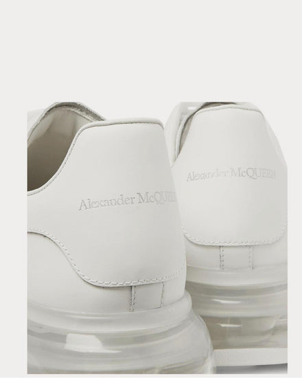 McQueen Exaggerated-Sole Leather  White low top sneakers - 5