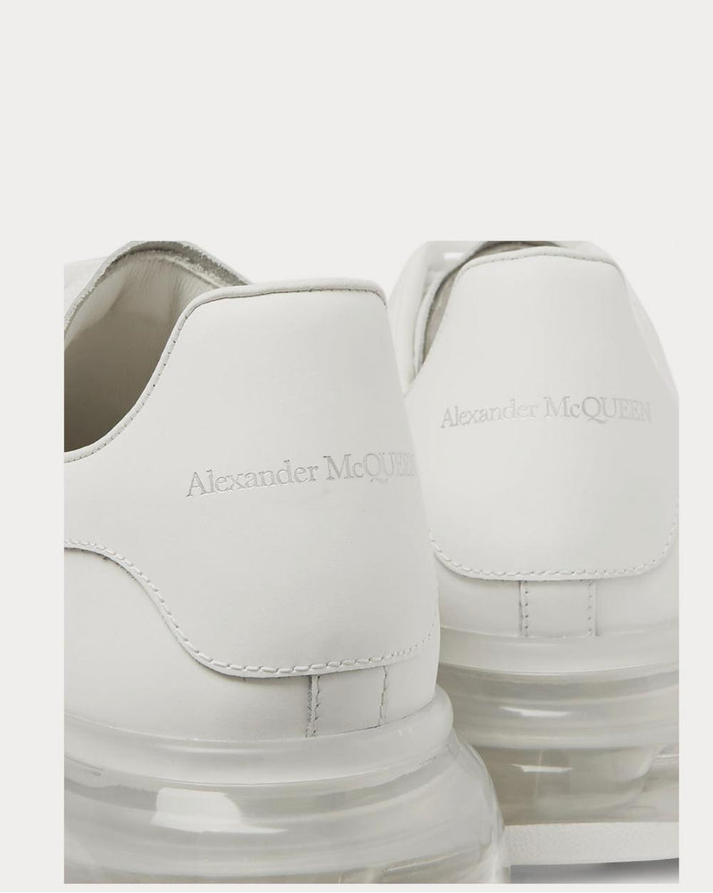 Alexander McQueen Exaggerated-Sole Leather  White low top sneakers - 5