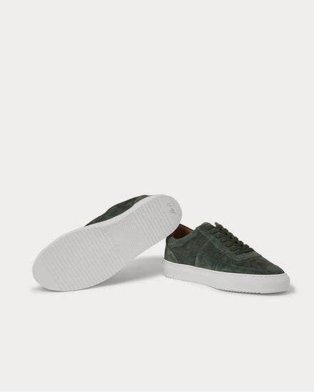 Mr P. Larry Suede  Forest green low top sneakers - 3