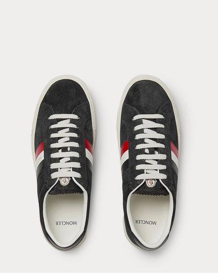 Moncler New Monaco Leather and Suede  Charcoal low top sneakers - 6