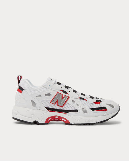 New Balance 827 Webbing-Trimmed Faux Leather and Mesh  White low top sneakers - 1