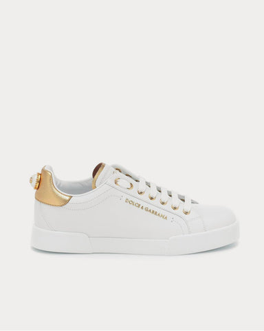 Dolce & Gabbana Portofino leather White Low Top Sneakers