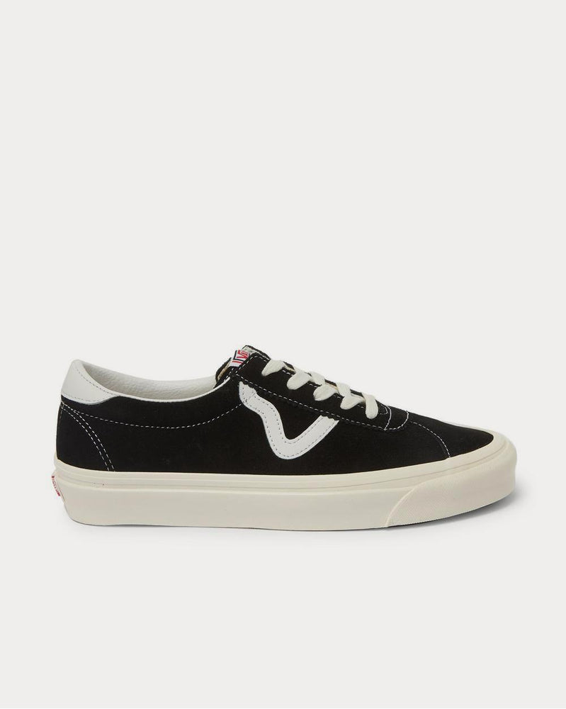 Vans UA Anaheim Factory Style 73 DX Leather-Trimmed Suede  Black low top sneakers - 1