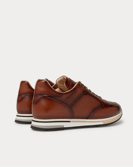 Dunhill Duke Leather  Light brown low top sneakers - 4