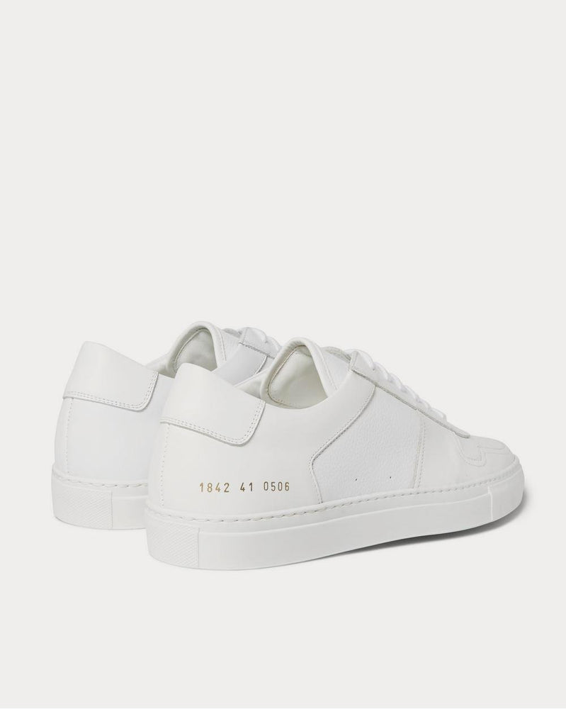 Common Projects BBall Leather  White low top sneakers - 4