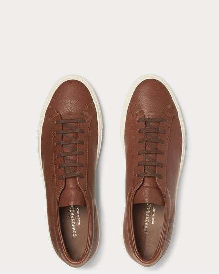 Common Projects Original Achilles Full-Grain Leather  Brown low top sneakers - 6