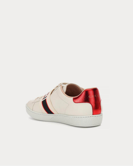 Gucci Ace leather Bianco Low Top Sneakers - 3