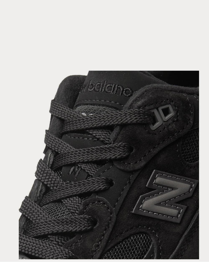 New Balance M992 Suede, Nubuck and Mesh  Black low top sneakers - 5