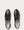 Iseo Textured-Leather  Black low top sneakers