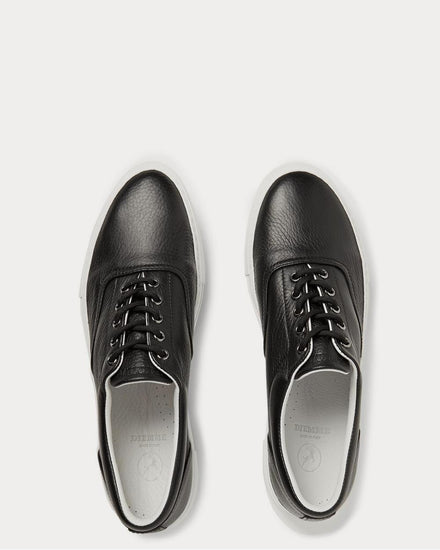 Diemme Iseo Textured-Leather  Black low top sneakers - 6