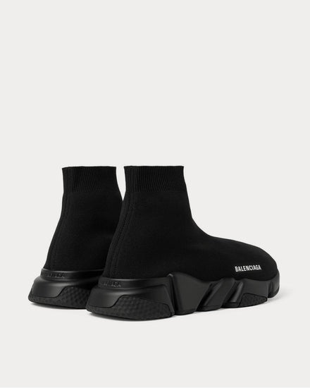 Balenciaga Speed Stretch-Knit Slip-On  Black high top sneakers - 3