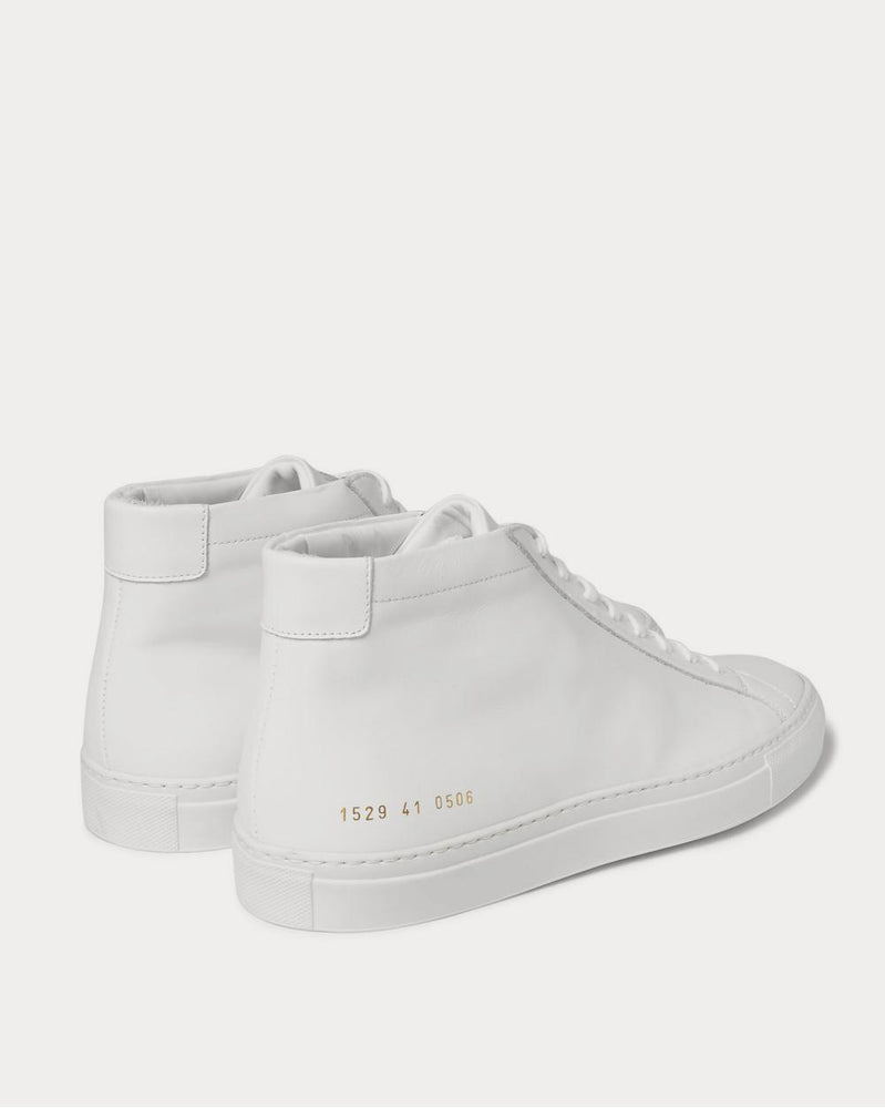 Common Projects Original Achilles Leather High-Top  White high top sneakers - 4
