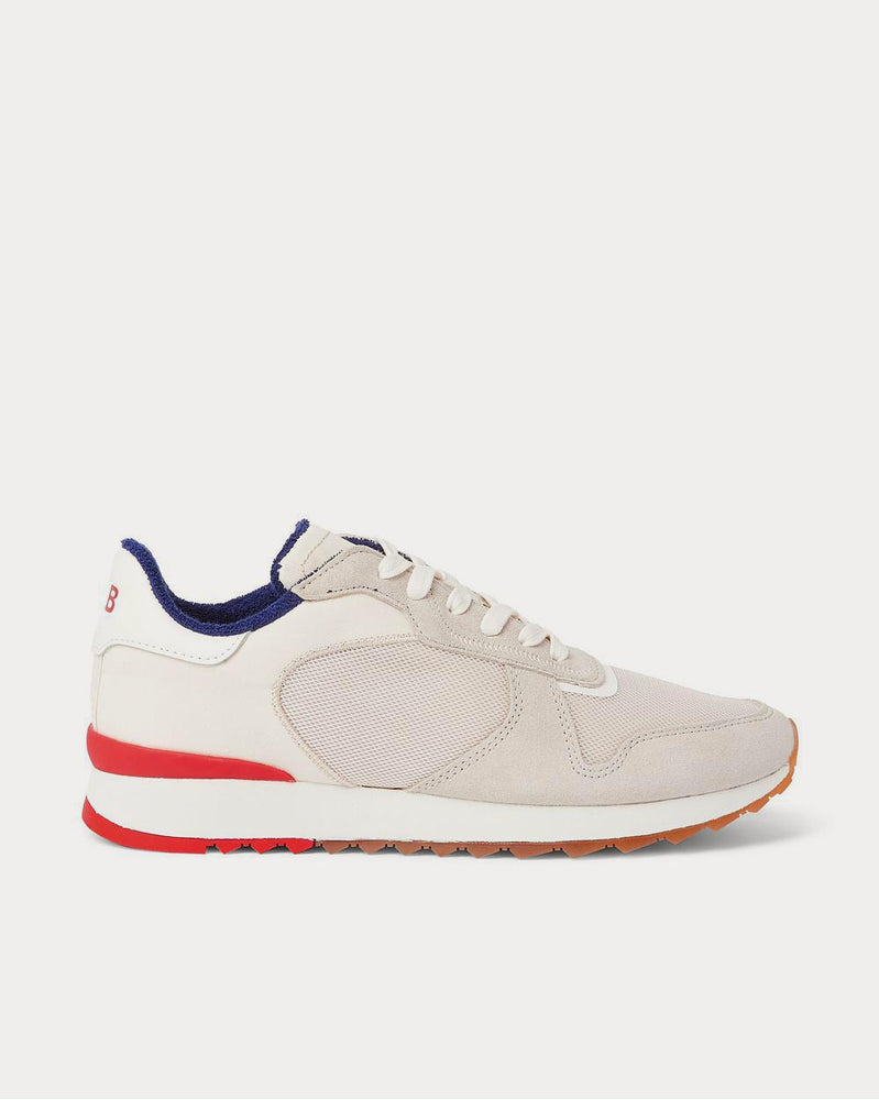 Orlebar Brown Oleta Suede and Leather-Trimmed Mesh and Canvas  White low top sneakers - 1
