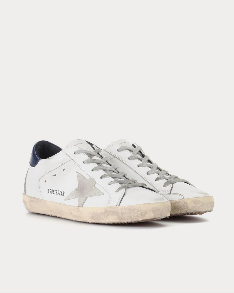 Golden Goose Superstar leather White Blue Low Top Sneakers - 2