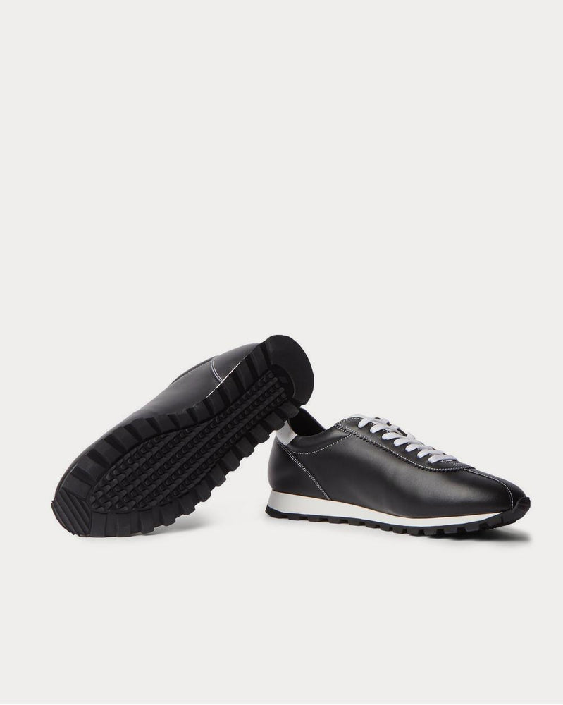 J.M. Weston On My Way Leather  Black low top sneakers - 3