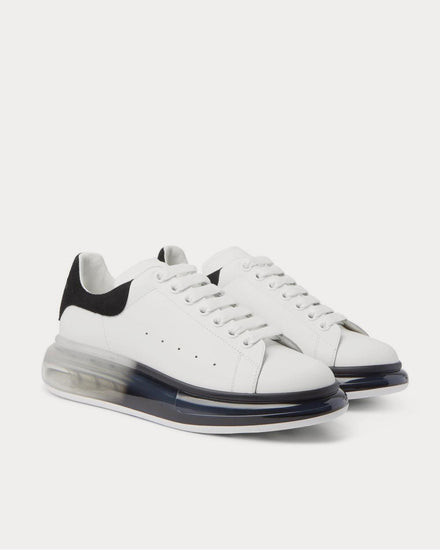 McQueen Exaggerated-Sole Suede-Trimmed Leather  White low top sneakers - 2