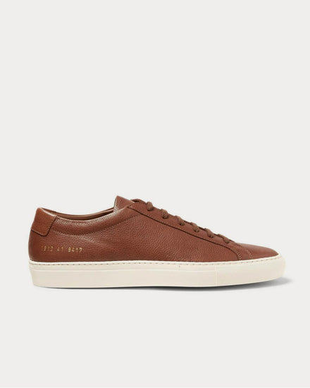 Common Projects Original Achilles Full-Grain Leather  Brown low top sneakers - 1