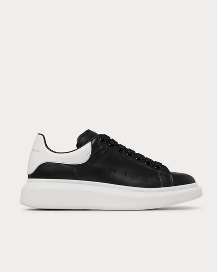 McQueen Exaggerated-Sole Leather  Black low top sneakers - 1