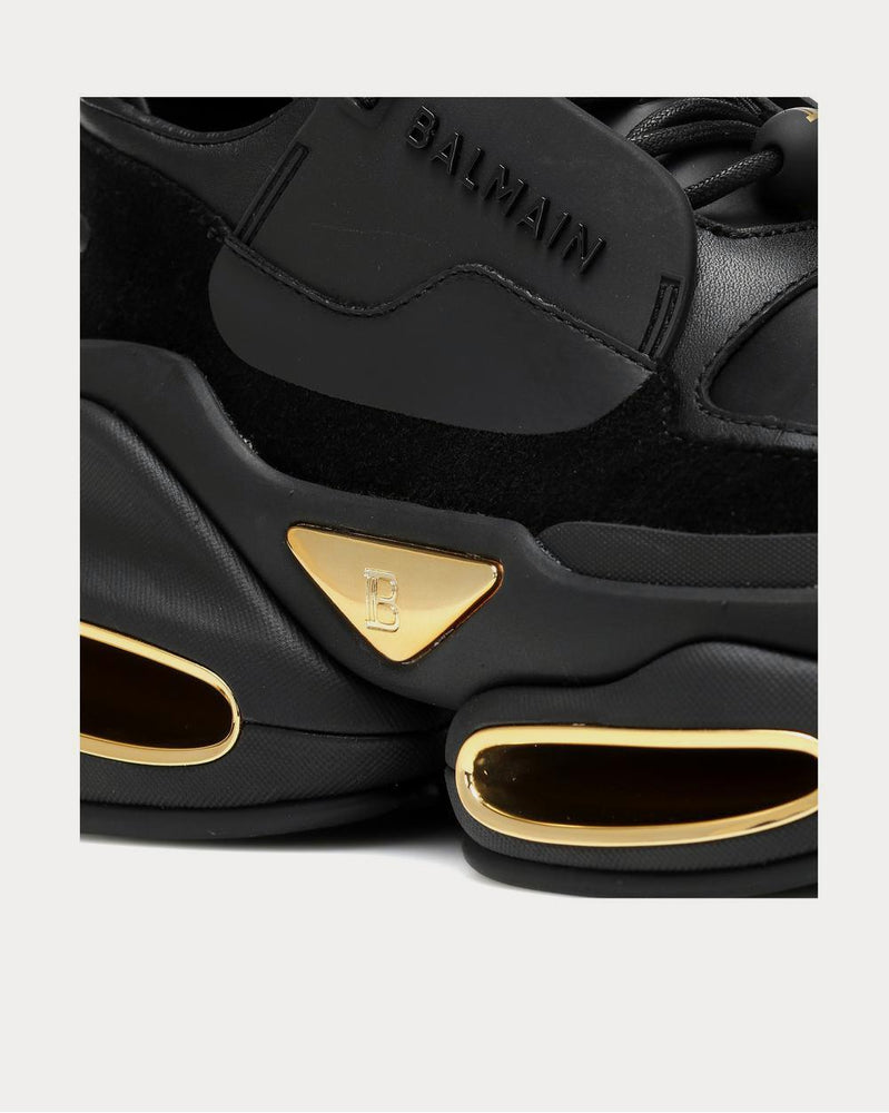 Balmain BBold leather Noir Low Top Sneakers - 4