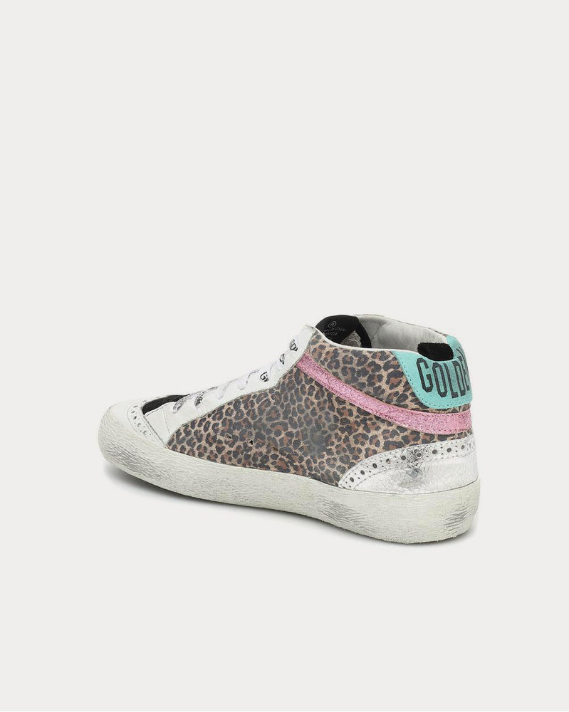 Golden Goose Mid Star leopard High Top Sneakers - 3