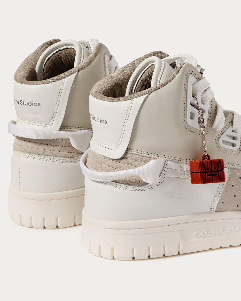 Acne Studios Buxeda White High Top Sneakers - 4
