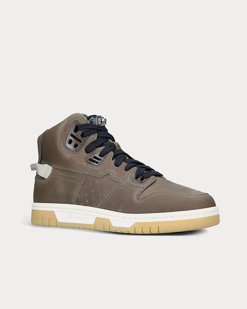 Acne Studios Buxeda Brown High Top Sneakers - 2