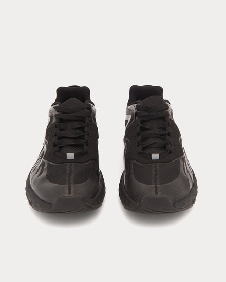 Acne Studios Panelled Faux-Suede & Ripstop Black Low Top Sneakers - 2