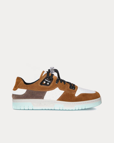 Acne Studios Basket Leather Brown / White Low Top Sneakers