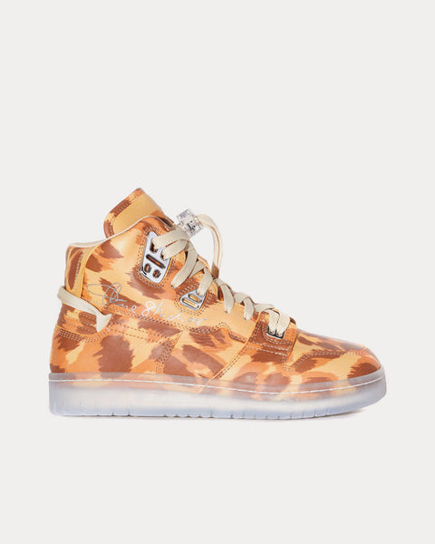 Acne Studios 08STHLM Leopard Cream Beige High Top Sneakers Sneak in  Peace