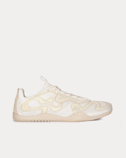 Acne Studios Ribbon Logo Lace-Up Multi White Low Top Sneakers - 1