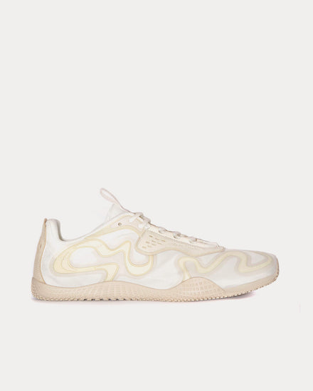Acne Studios Ribbon Logo Lace-Up Multi White Low Top Sneakers - 1