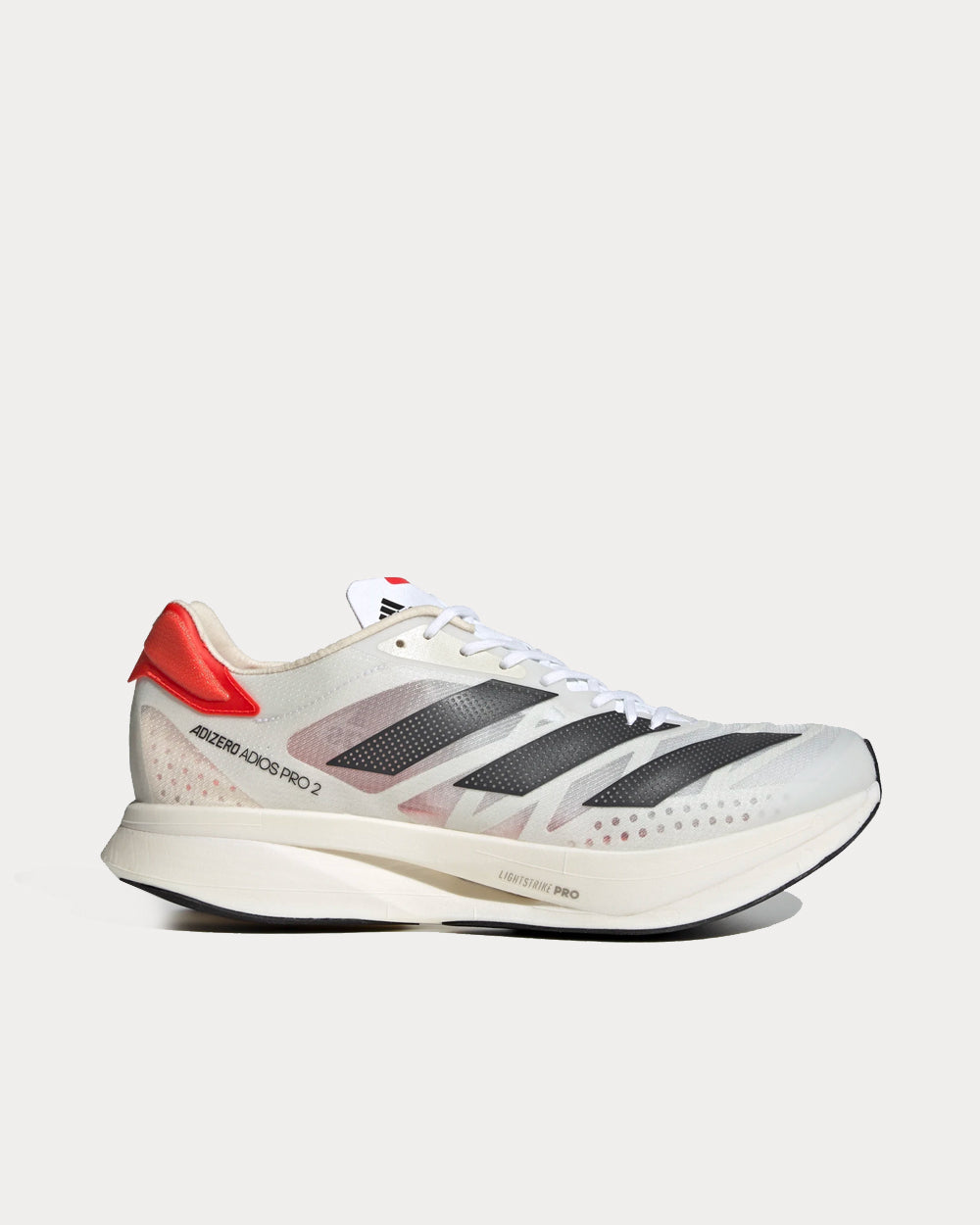 Adidas Men's Adizero Adios Pro 2.0 Cloud White / Carbon / Solar Red Running  Shoes