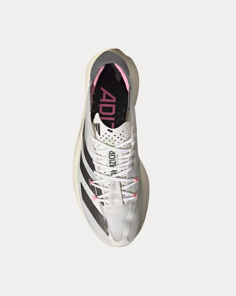 Adizero Adios Pro 3 Crystal White / Night Metallic / Linen Green Running Shoes