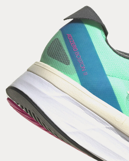 Adidas Adizero Boston 11 Pulse Mint / Cloud White / Crystal White Running Shoes - 3