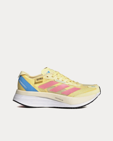 Adidas Adizero Boston 11 Berlin Almost Yellow / Bliss Pink / Core Black Running Shoes - 1