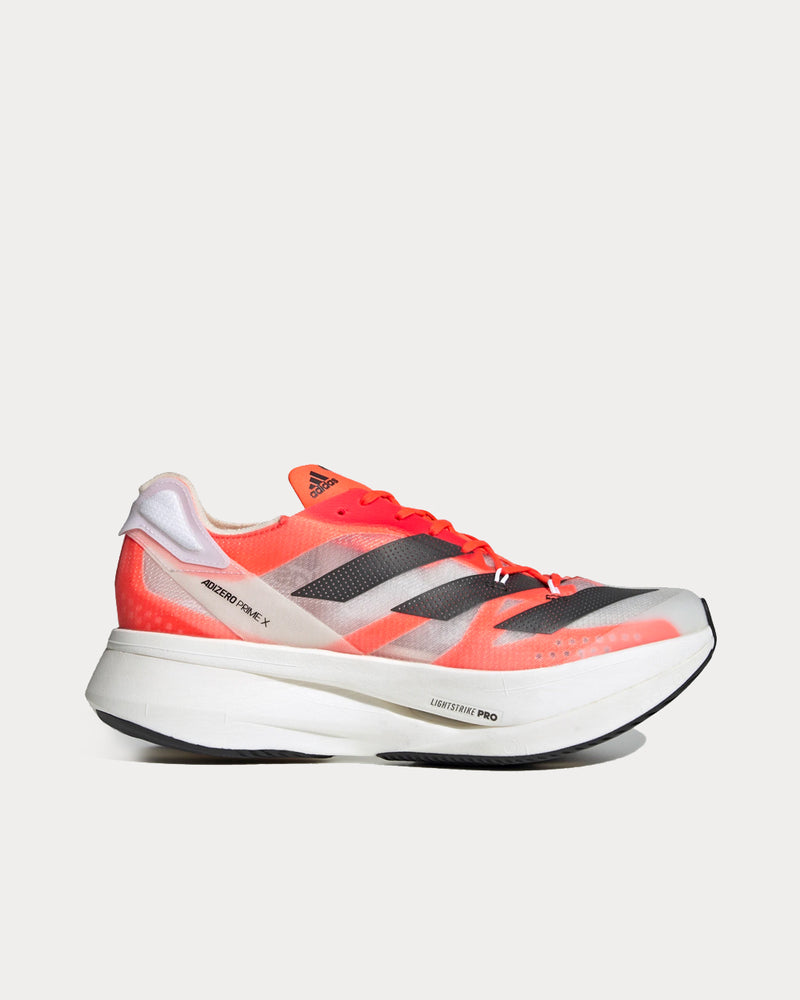 Adidas Adizero Prime X Cloud White / Carbon / Solar Red Running Shoes - 1