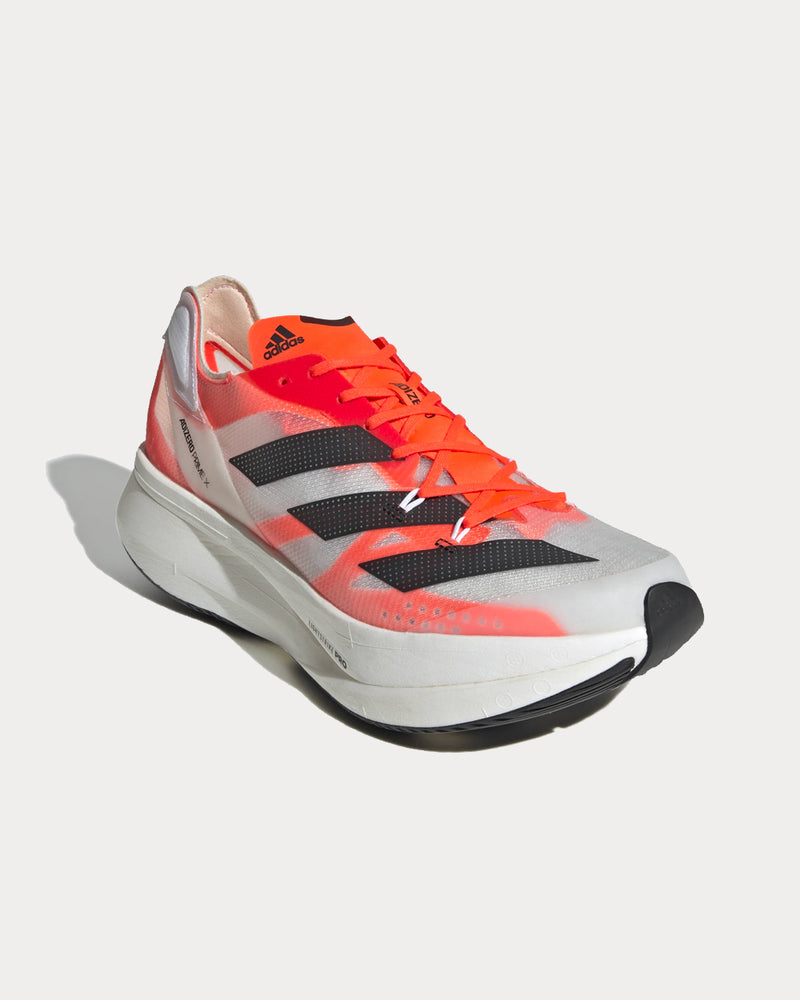 Adidas Adizero Prime X Cloud White / Carbon / Solar Red Running Shoes - 2