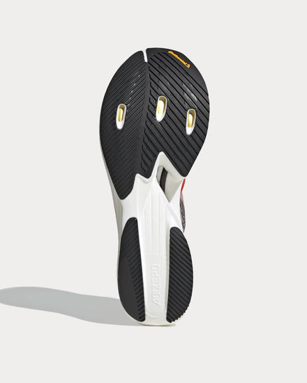 Adidas Adizero Prime X Cloud White / Carbon / Solar Red Running Shoes - 4