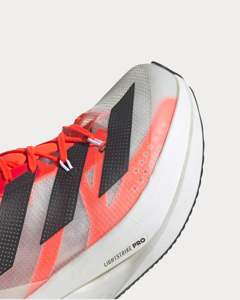 Adidas Adizero Prime X Cloud White / Carbon / Solar Red Running Shoes - 5